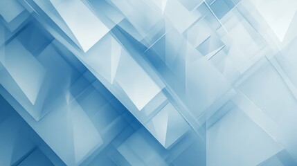 Poster - Modern abstract design with a blue background and textured white shapes, creating depth and intrigue.
