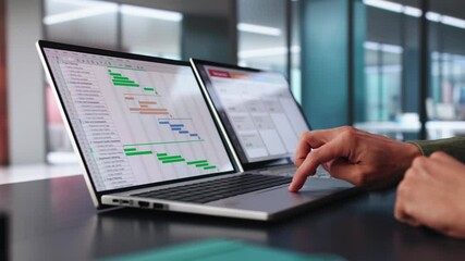 Poster - Business Schedule Calendar And Agenda Gantt