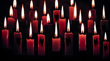 candle silhouettes