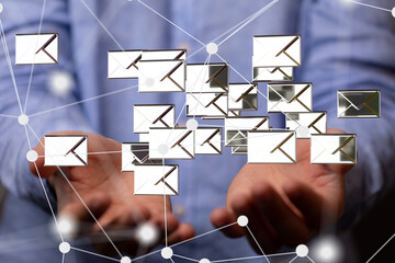 Poster - Message Online Chat Social Text Concept