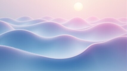 Wall Mural - Soft gradient waves forming a soothing background pattern