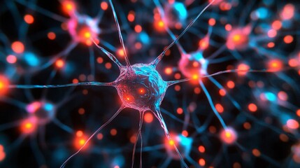 Poster - Visualizing quantum entanglement dynamics in a cosmic environment with vibrant neural connections