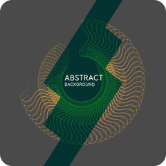 Fototapete - A simple geometric composition of particles and shapes. Abstract background.