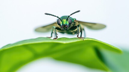 Canvas Print - bug on a leaf