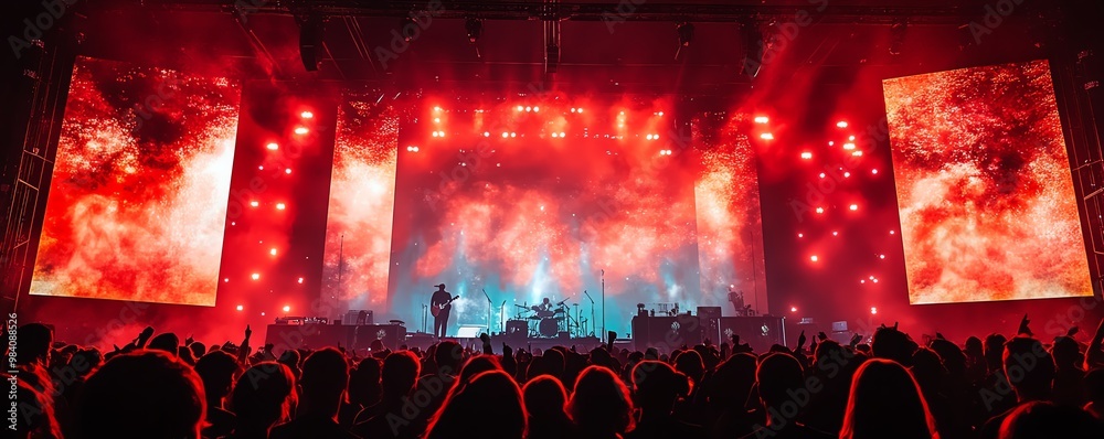 a-music-festival-stage-with-projections-that-highlight-the-performers