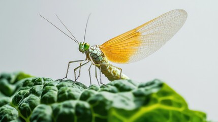 Canvas Print - dragonfly on a leaf