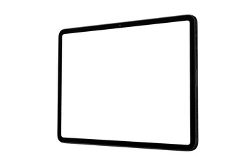 Fototapete - black tablet computers are isolated on a white background and isolated on a transparent background. cut out PNG format for graphic design. mockup