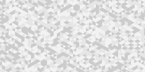 Wall Mural - Modern surface creative diamond pattern gray low Polygon Mosaic triangle business texture background. white and gray geometric diamond geometry low poly graphic repeat pattern triangle facets design.