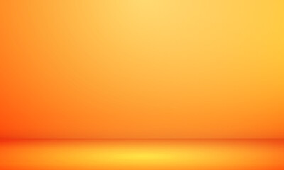 Poster - abstract gradient soft orange and yellow light studio room background.halloween banner design concep