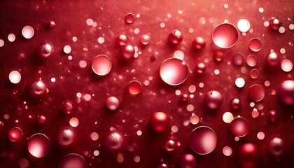 Wall Mural - Red water drops background