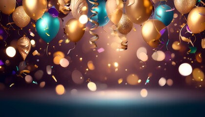 Wall Mural - christmas lights background