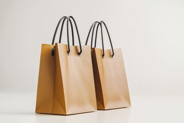 Simple Shopping Bag Mockup Isolated created with Generative AI