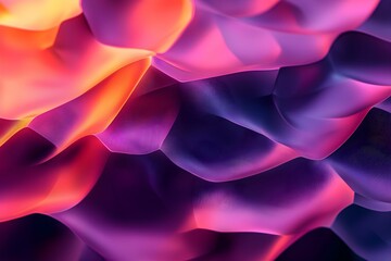 Poster - Colorful abstract waves creating a vibrant texture in digital art