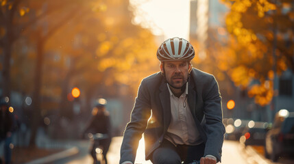 The Businessman on Bicycle