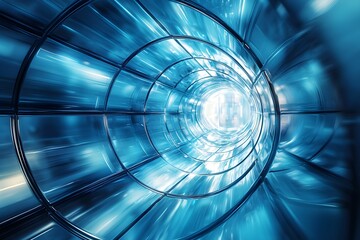 Poster - Abstract purple light trails creating a vibrant visual experience