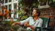 © Studio Nova - The Man Enjoying Coffee Outside