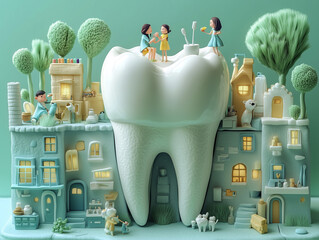 Canvas Print - tooth