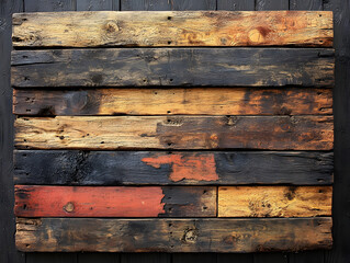 Textured wooden planks arranged in a rustic pattern, showcasing natural variations and colors for a warm aesthetic.