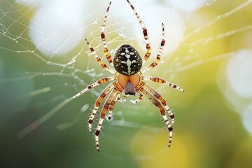 Wall Mural - spider on the web