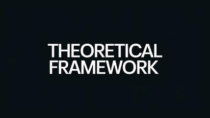 Minimalist Design: Theoretical Framework Text on Black