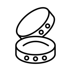 Canvas Print - Wedding Band line icon