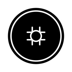 Sticker - Faceoff glyph icon