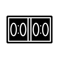 Sticker - Scoreboard glyph icon