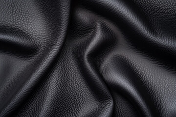 Sticker - Black Grain Leather Texture. Background.