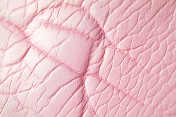 Sticker - Light Pink Grain Leather Texture. Background.