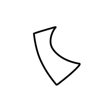 single confetti outline