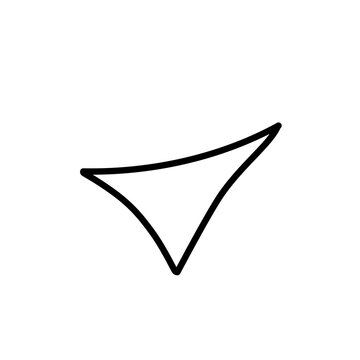 single confetti outline