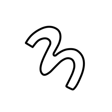 single confetti outline