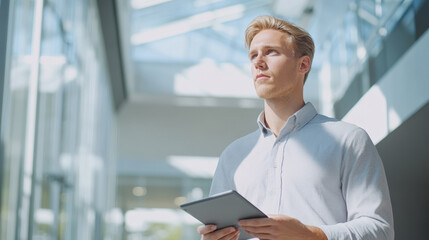 Poster - The Young Professional with Tablet