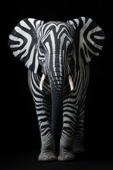 Canvas Print - Zebra Elephant.