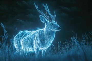 Poster - Glowing Deer.