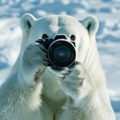 Canvas Print - Polar Bear Photographer.