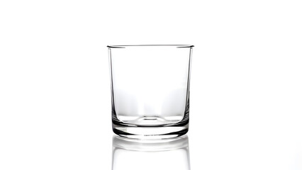 Wall Mural - empty glass isolated on white background