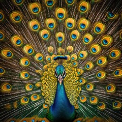 Peacock Display.