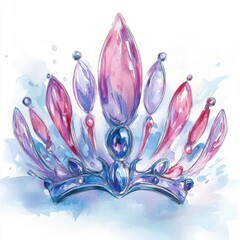 Wall Mural - Watercolor Crown.