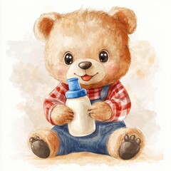 Sticker - Cute Teddy Bear.