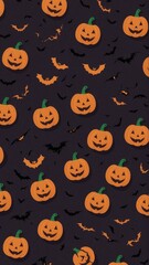 Halloween abstract Background, texture , pumpkin , witch