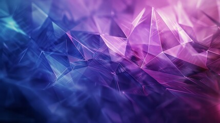 Wall Mural - Abstract Geometric Background with Purple and Blue Gradient