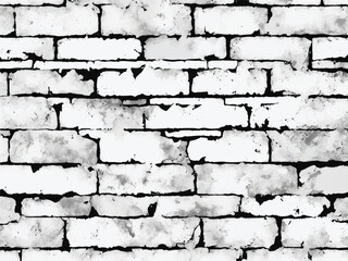 Brick wall background. Distress brick wall overlay texture. Grunge Background. Black and white brick wall background.	