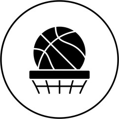 Poster - Basketball Icon