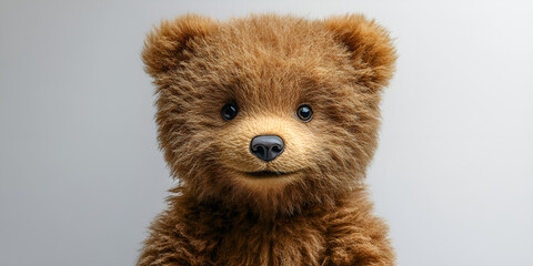 Poster - a close up of a teddy bear

