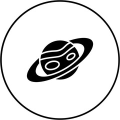 Canvas Print - Saturn Icon