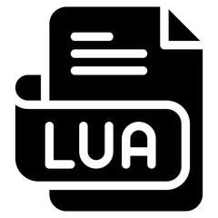 Poster - Vector Icon lua, file type, file format, file extension, document