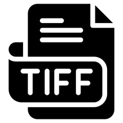 Sticker - Vector Icon tiff, file type, file format, file extension, document