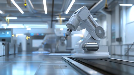 Wall Mural - cnc machine in an industrial research facility