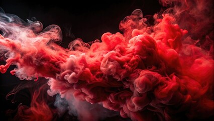 Wall Mural - red smoke